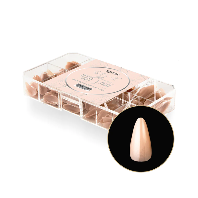 Apres Apres - Tip Box Gel X - Alex - Natural Stiletto - Short