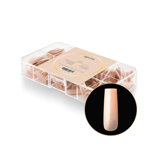 Apres Apres - Tip Box Gel X - Alex - Sculpted Square - Long