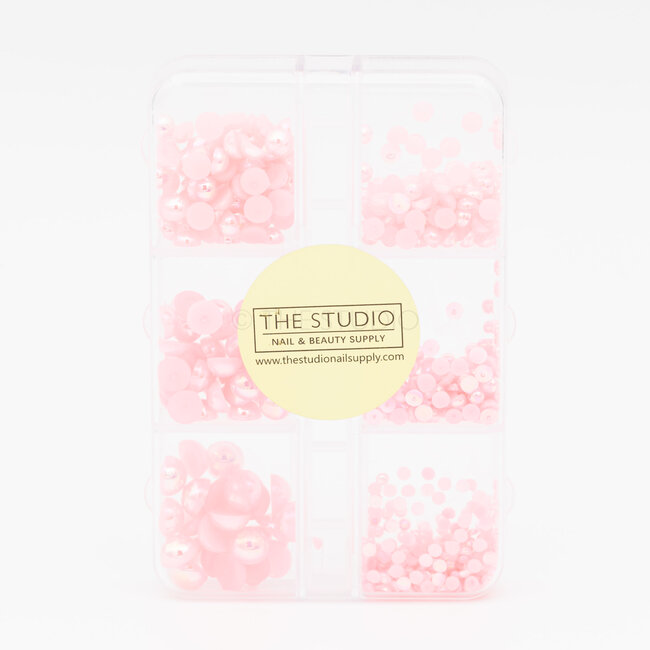 The Studio - Art Pack #378 - Assorted Pink Pearls - 6 pcs