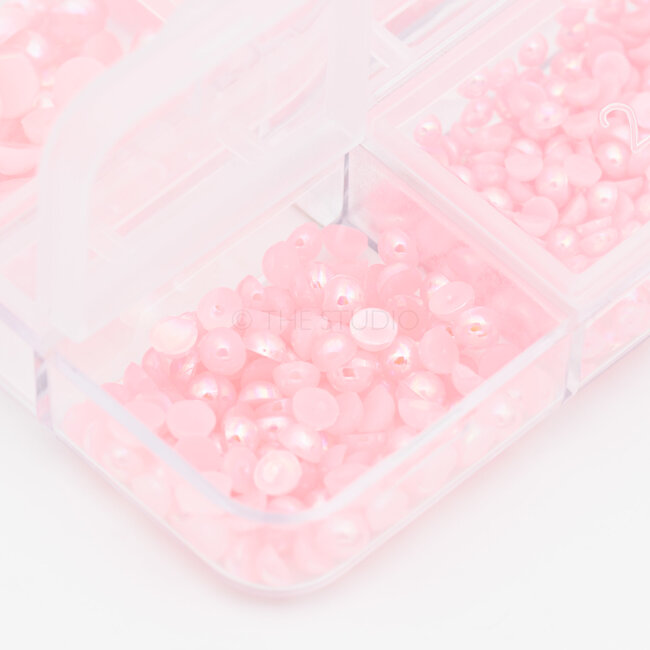 The Studio - Art Pack #378 - Assorted Pink Pearls - 6 pcs