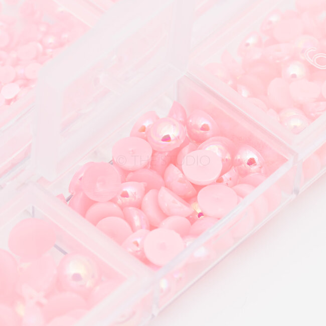 The Studio - Art Pack #378 - Assorted Pink Pearls - 6 pcs