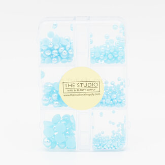 The Studio The Studio - Art Pack #380 - Assorted Turquoise Pearls - 6 pcs