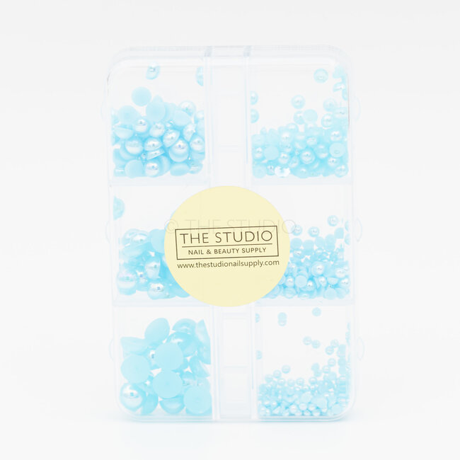 The Studio - Art Pack #380 - Assorted Turquoise Pearls - 6 pcs