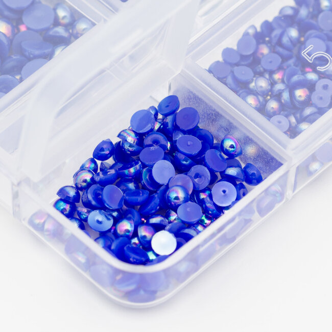 The Studio - Art Pack #370 - Assorted Royal Blue Pearls - 6 pcs
