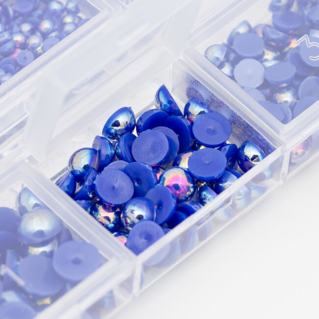 The Studio - Art Pack #370 - Assorted Royal Blue Pearls - 6 pcs