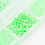 The Studio - Art Pack #381 - Assorted Neon Green Pearls - 6 pcs