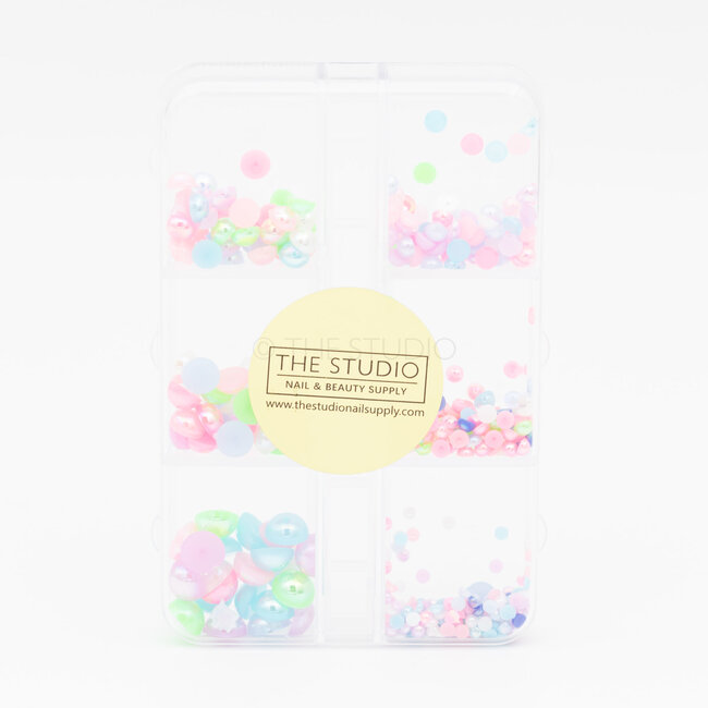 The Studio - Art Pack #388 - Assorted Pastel Pearls - 6 pcs