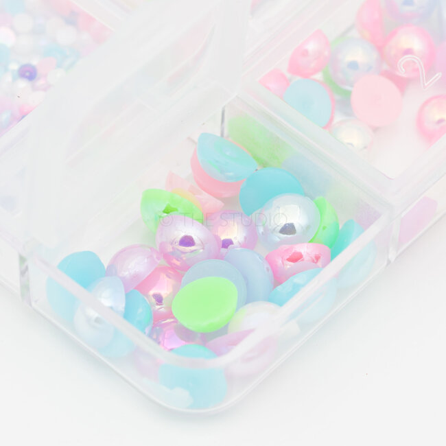 The Studio - Art Pack #388 - Assorted Pastel Pearls - 6 pcs