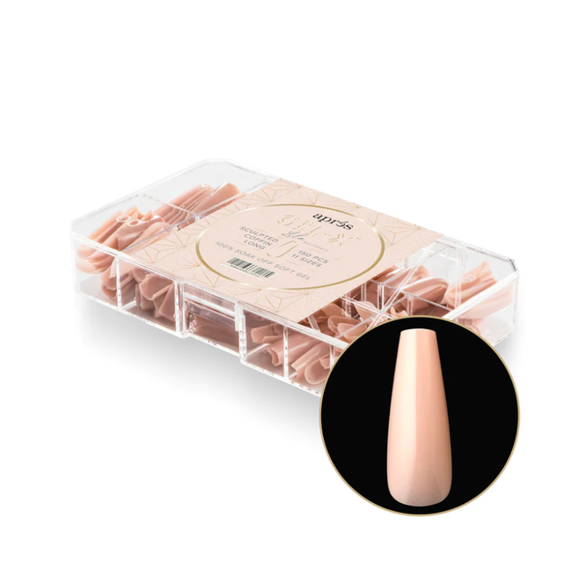 Apres - Tip Box Gel X - Lila - Sculpted Coffin - Long