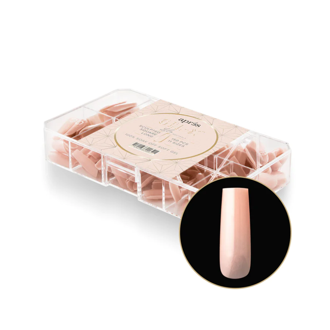 Apres Apres - Tip Box Gel X - Lila - Sculpted Square - Long