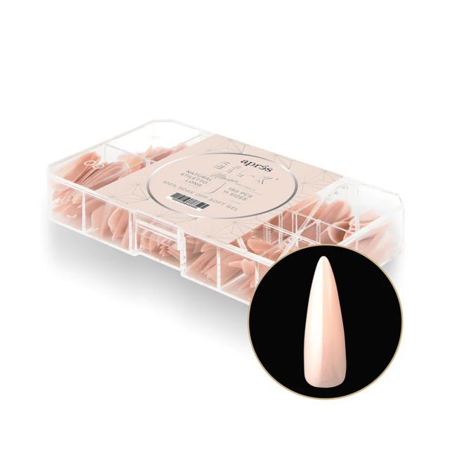 Apres Apres - Tip Box Gel X - Maisie - Natural Stiletto - Long