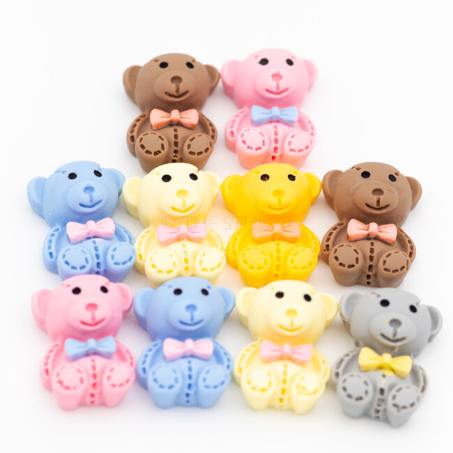The Studio - Teddy Bear Charms - 10 ct