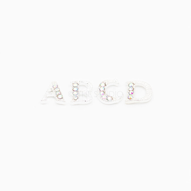 The Studio - Art Pack #383 - Letter Rhinestone - Silver