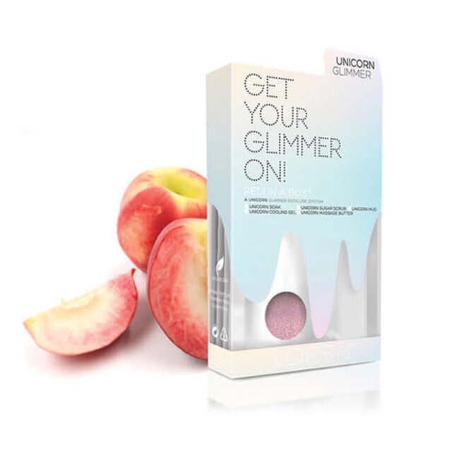 Voesh Voesh - 5 step - Pedi In A Box - Unicorn Peach - 1 ct