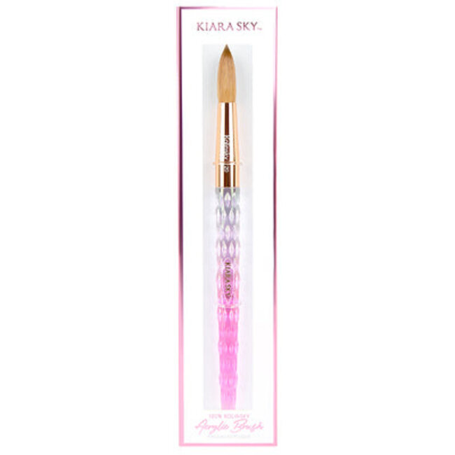 Kiara Sky - Acrylic Kolinsky Brush - Pink - Size 20
