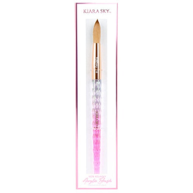 Kiara Sky - Acrylic Kolinsky Brush - Pink - Size 18