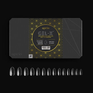 Apres Apres - Tip Box 2.0 Gel X - Clear - Sculpted Almond - Medium