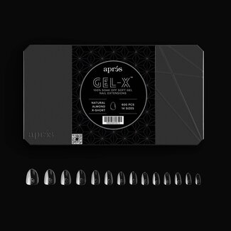 Apres Apres - Tip Box 2.0 Gel X - Clear - Natural Almond - Extra Short