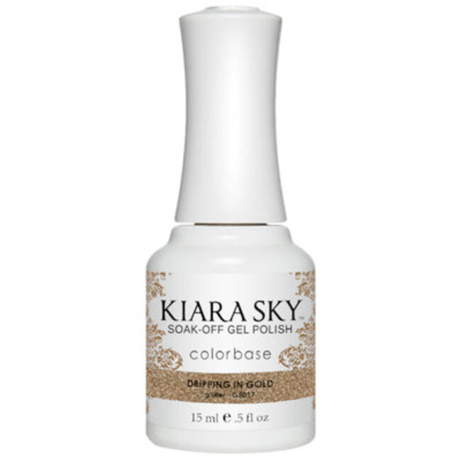 Kiara Sky - 5017 - Gel - Dripping in Gold - 0.5 oz