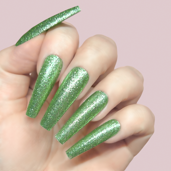 Kiara Sky - Platinum FX Glitter Gel -208 Emerald Star - 0.5 oz