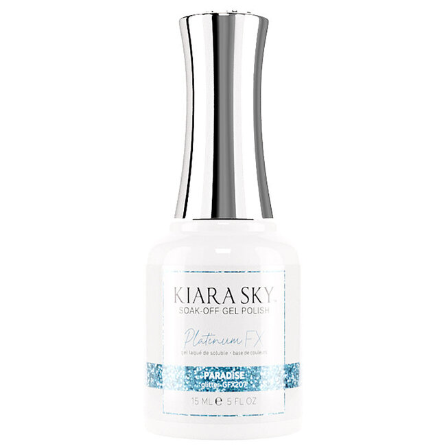 Kiara Sky Kiara Sky - Platinum FX Glitter Gel -207 Paradise - 0.5 oz