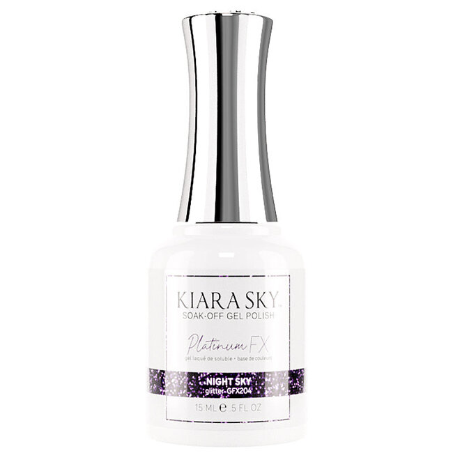 Kiara Sky Kiara Sky - Platinum FX Glitter Gel -204 Night Sky - 0.5 oz