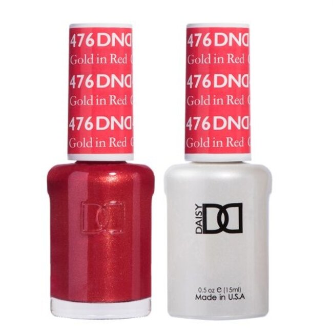 DND - 0 476 - Gold In Red - DUO Polish