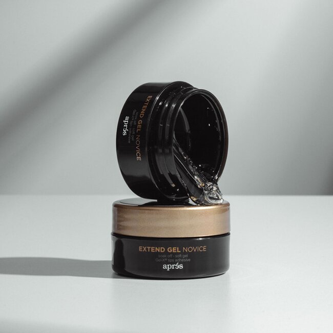 Apres - Gel X - Extend Gel Novice - Tips Adhesive Jar - Clear - 15 ml