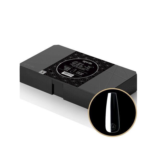 Apres Apres - Tip Box 2.0 Gel X - Clear - Natural Coffin - Long