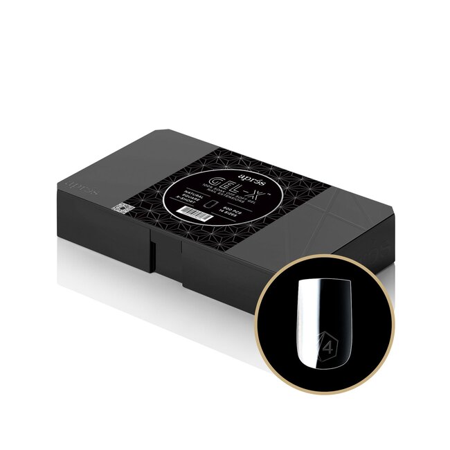 Apres - Tip Box 2.0 Gel X - Clear - Natural Square - Extra Short