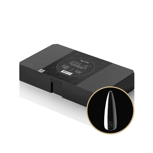 Apres - Tip Box 2.0 Gel X - Clear - Natural Stiletto - Long
