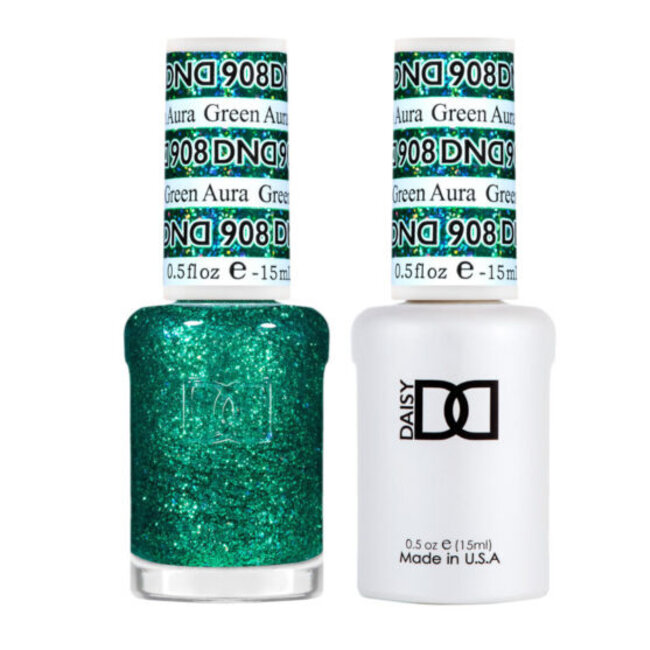DND - 0 908 - Green Aura - DUO Polish