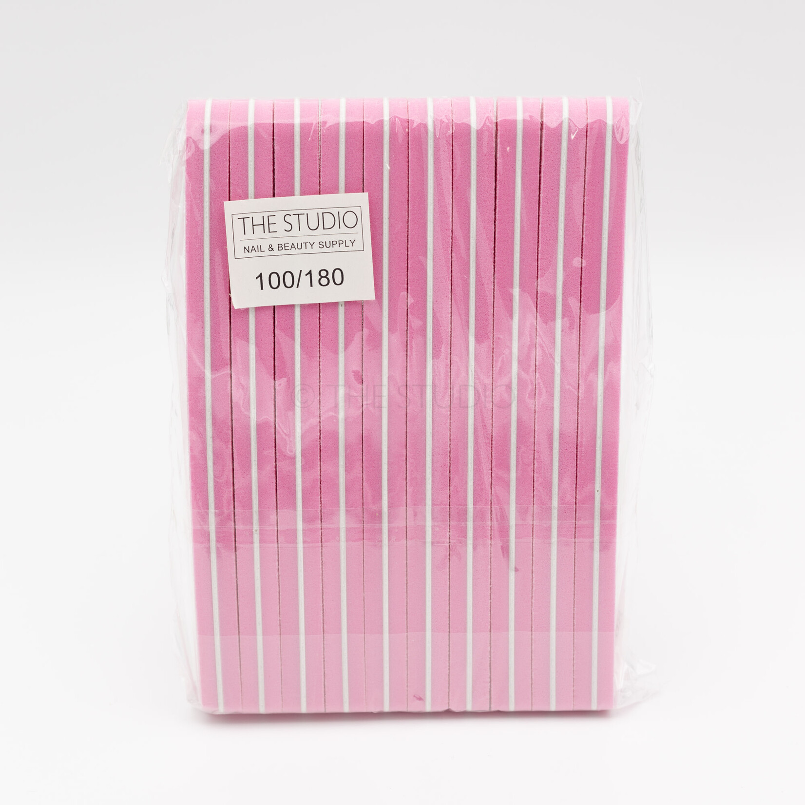 The Studio - File Buffer - 100/180 - Pink - 10 ct