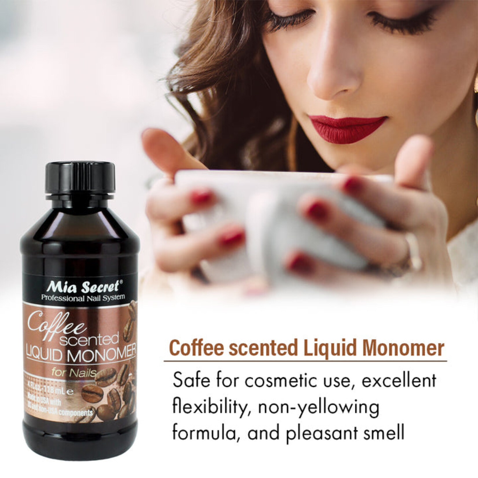 Mia Secret Mia Secret - Coffee Liquid Monomer - 4 oz