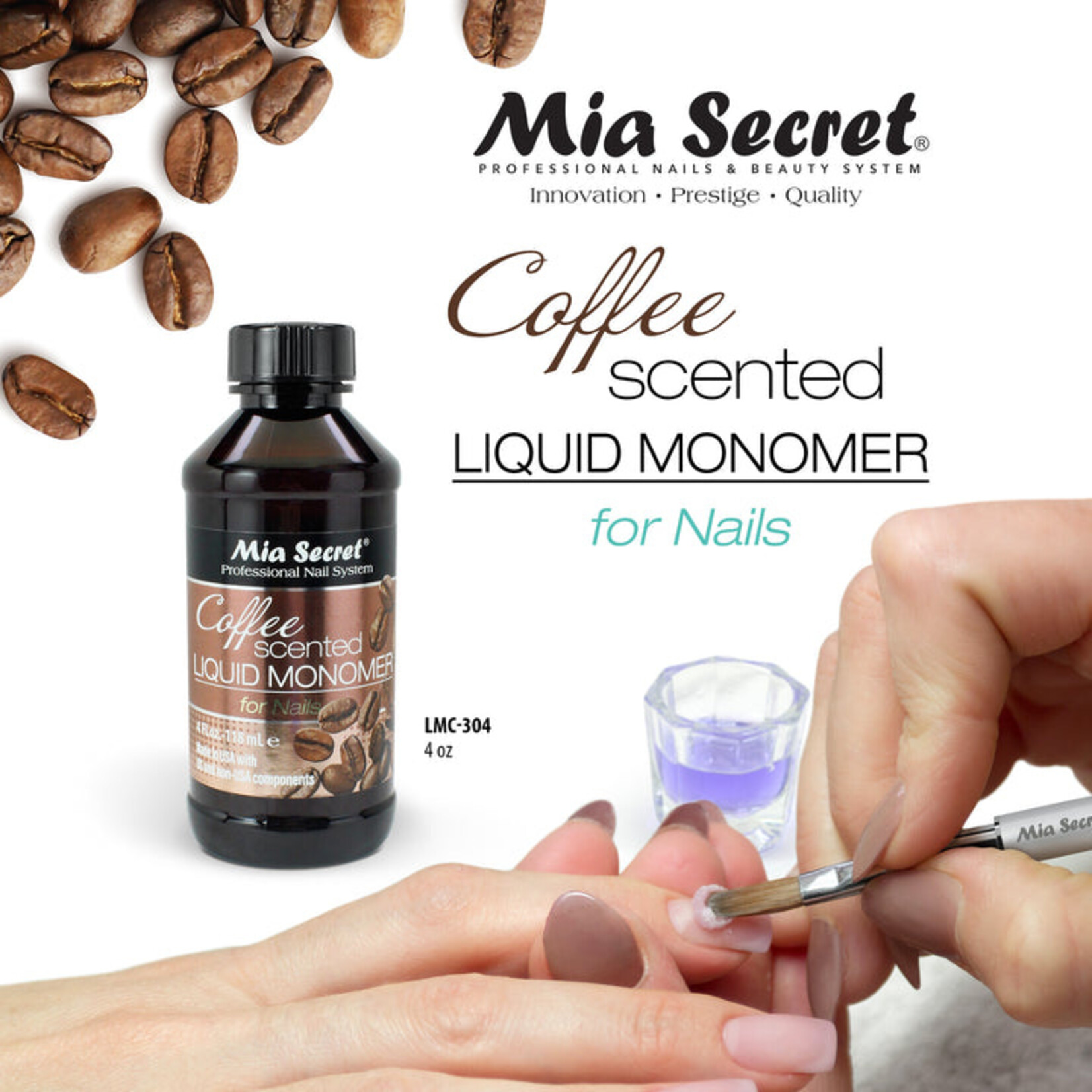 Mia Secret Mia Secret - Coffee Liquid Monomer - 4 oz
