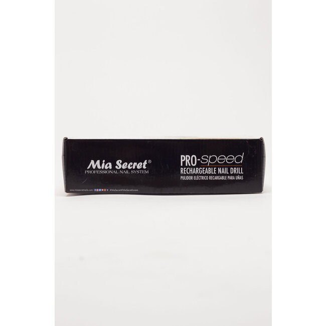 Mia Secret - Pro-Speed Rechargeable Nail E-File Drill with Metal Clip - Black
