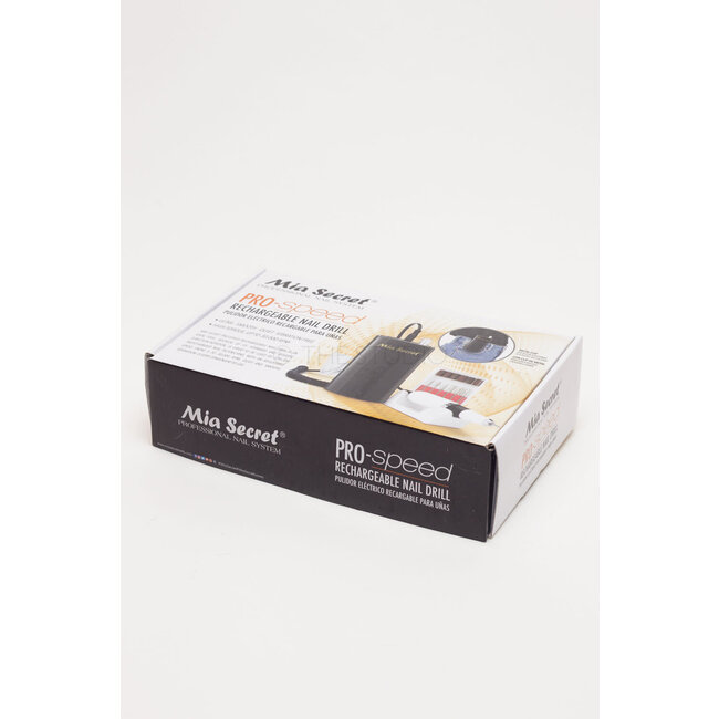 Mia Secret - Pro-Speed Rechargeable Nail E-File Drill with Metal Clip - Black
