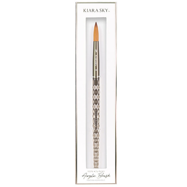 Kiara Sky - Acrylic Kolinsky Brush - Black - Size 8