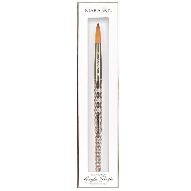 Kiara Sky - Acrylic Kolinsky Brush - Black - Size 10