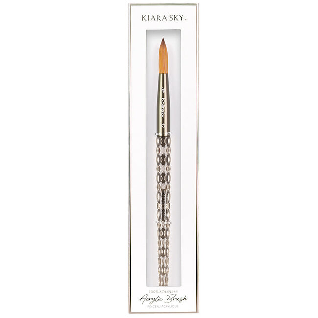 Kiara Sky - Acrylic Kolinsky Brush - Black - Size 12