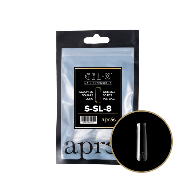 Apres - Refill Bags - Sculpted - Square Long - #8