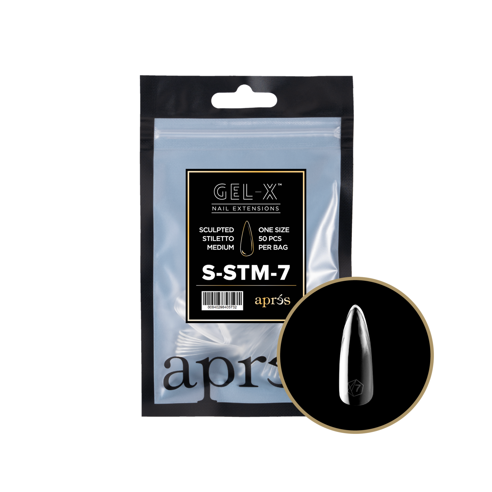 Apres Apres - Refill Bags - Sculpted - Stiletto Medium - #7