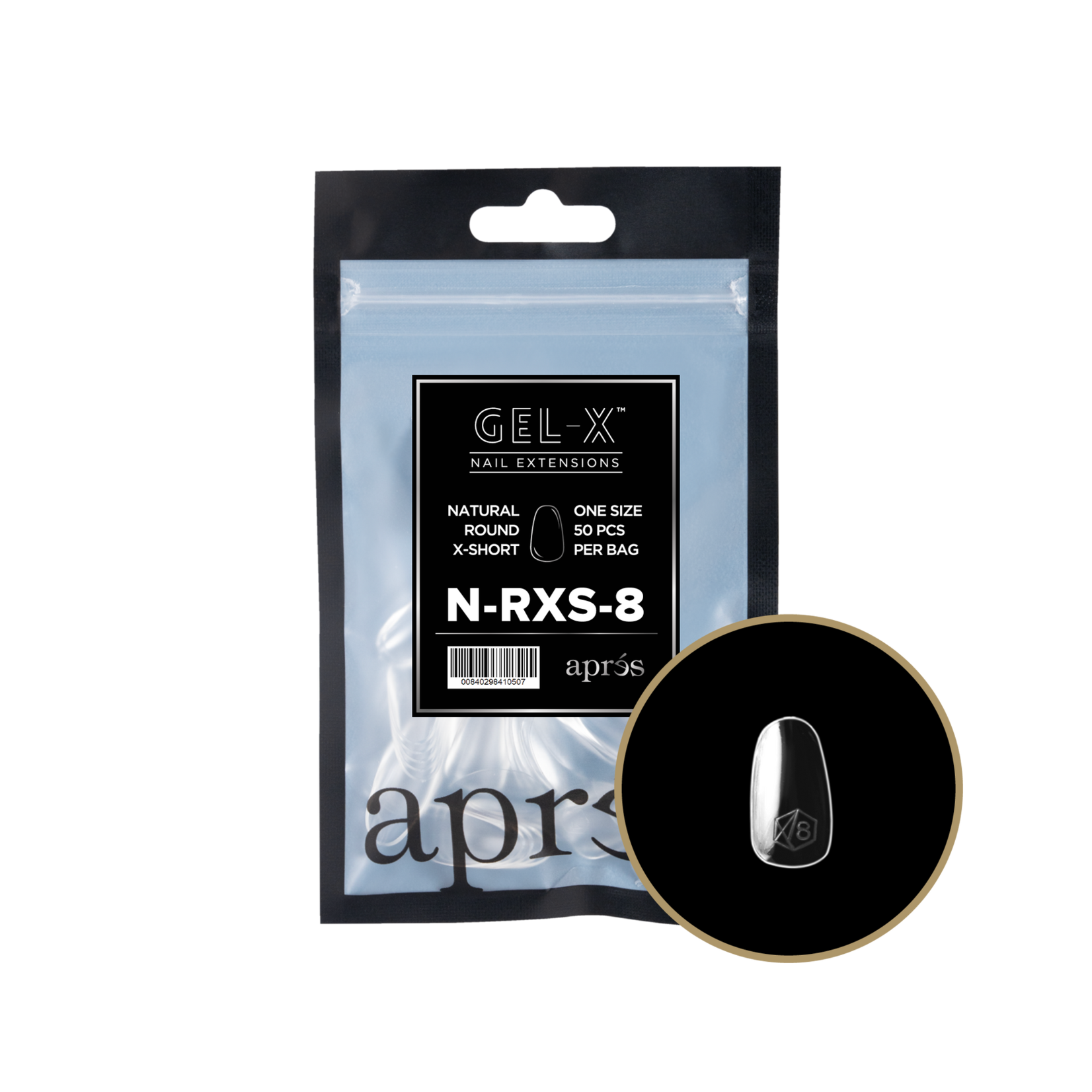 Apres Apres - Refill Bags - Natural - Round Extra Short - #8