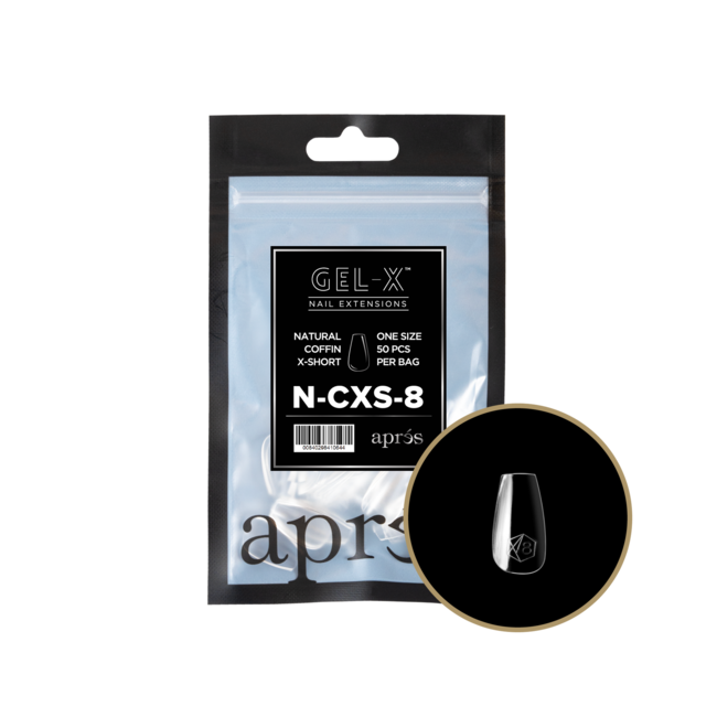 Apres - Refill Bags - Natural - Coffin Extra Short - #8