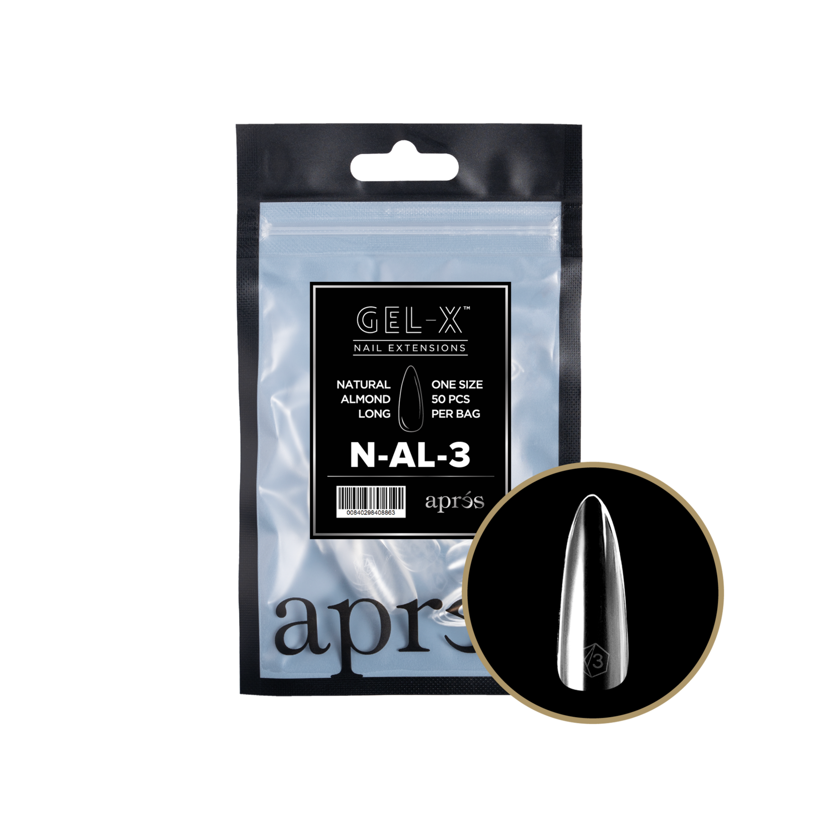 Apres Apres - Refill Bags - Natural - Almond Long - #3