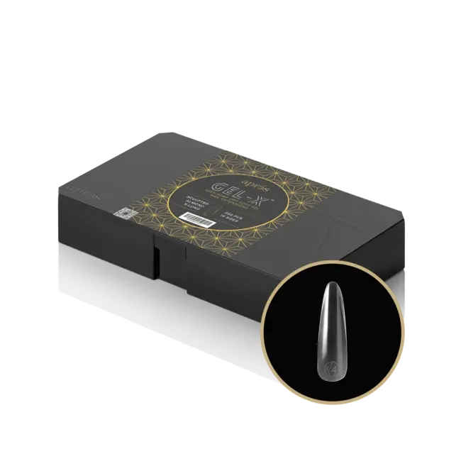 Apres - Tip Box 2.0 Gel X - Clear - Sculpted Almond- Extra Long