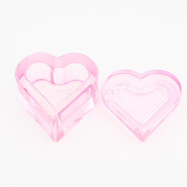 The Studio The Studio - Dappen Dish - Heart - Hot Pink
