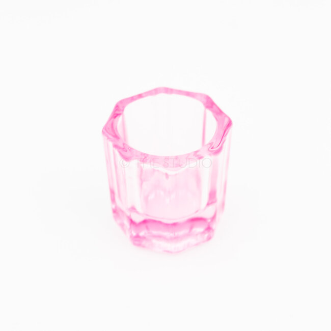 Glass Dappen Dish - Pink