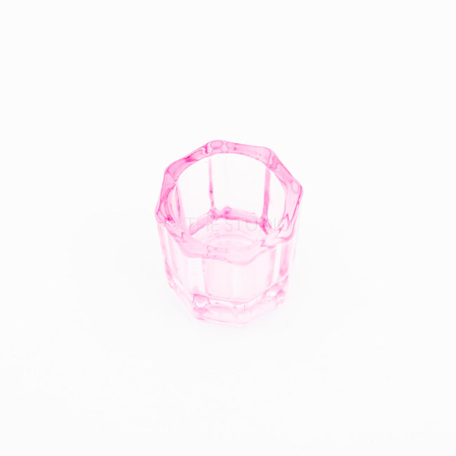 Glass Dappen Dish - Pink
