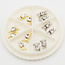 The Studio The Studio - Art Pack #535 - Bear Charms - Gold and Silver - 12 pcs